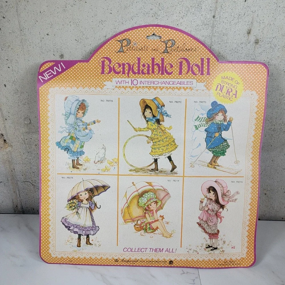 1978 Vtg Imperial Toys Petticoats Pantiloons‎ Bendable Doll NIP